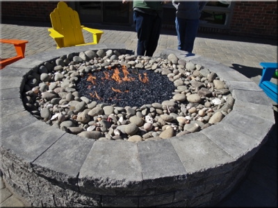 Fire pit filler. Crushed lava rock for fire glass fire pits or fireplaces