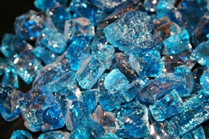 Deep Blue FIRE CRYSTAL  Topper G2507