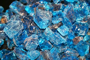 Deep Blue FIRE CRYSTAL  Topper G2507