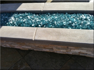 custom portable fire pit with fire glass 18