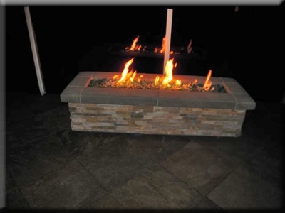 custom portable fire pit with fire glass 21